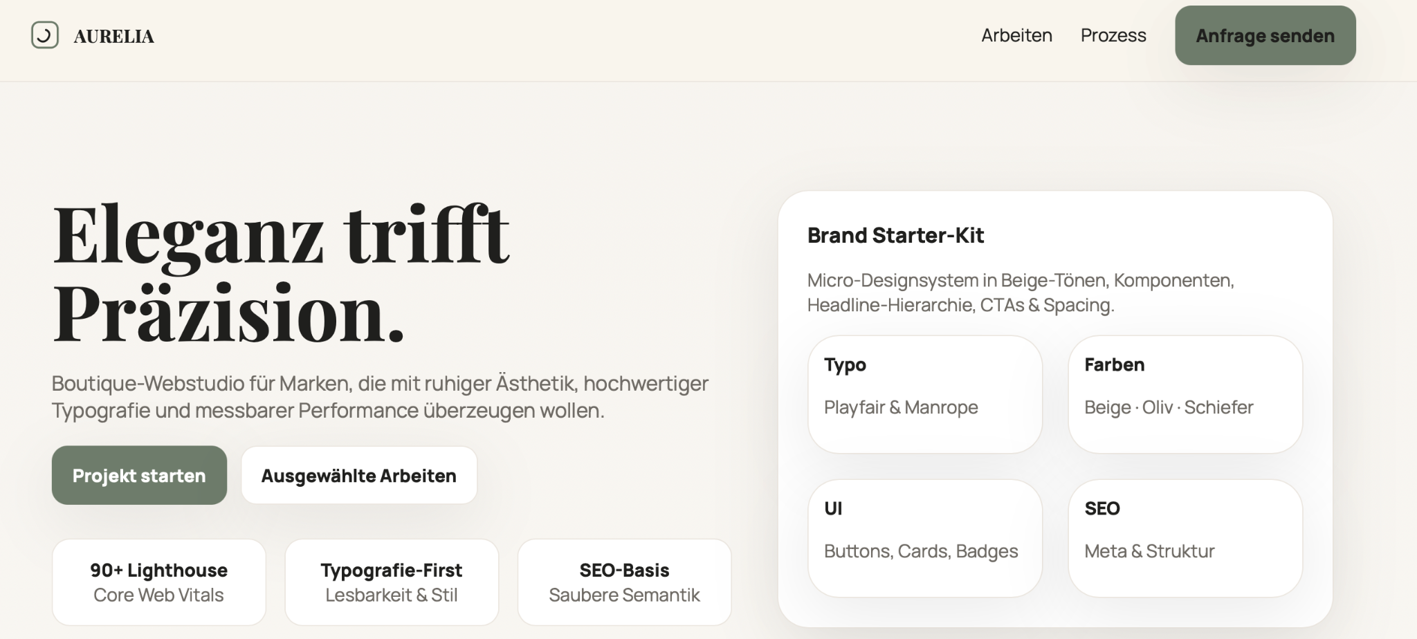 Aurelia Website – Case